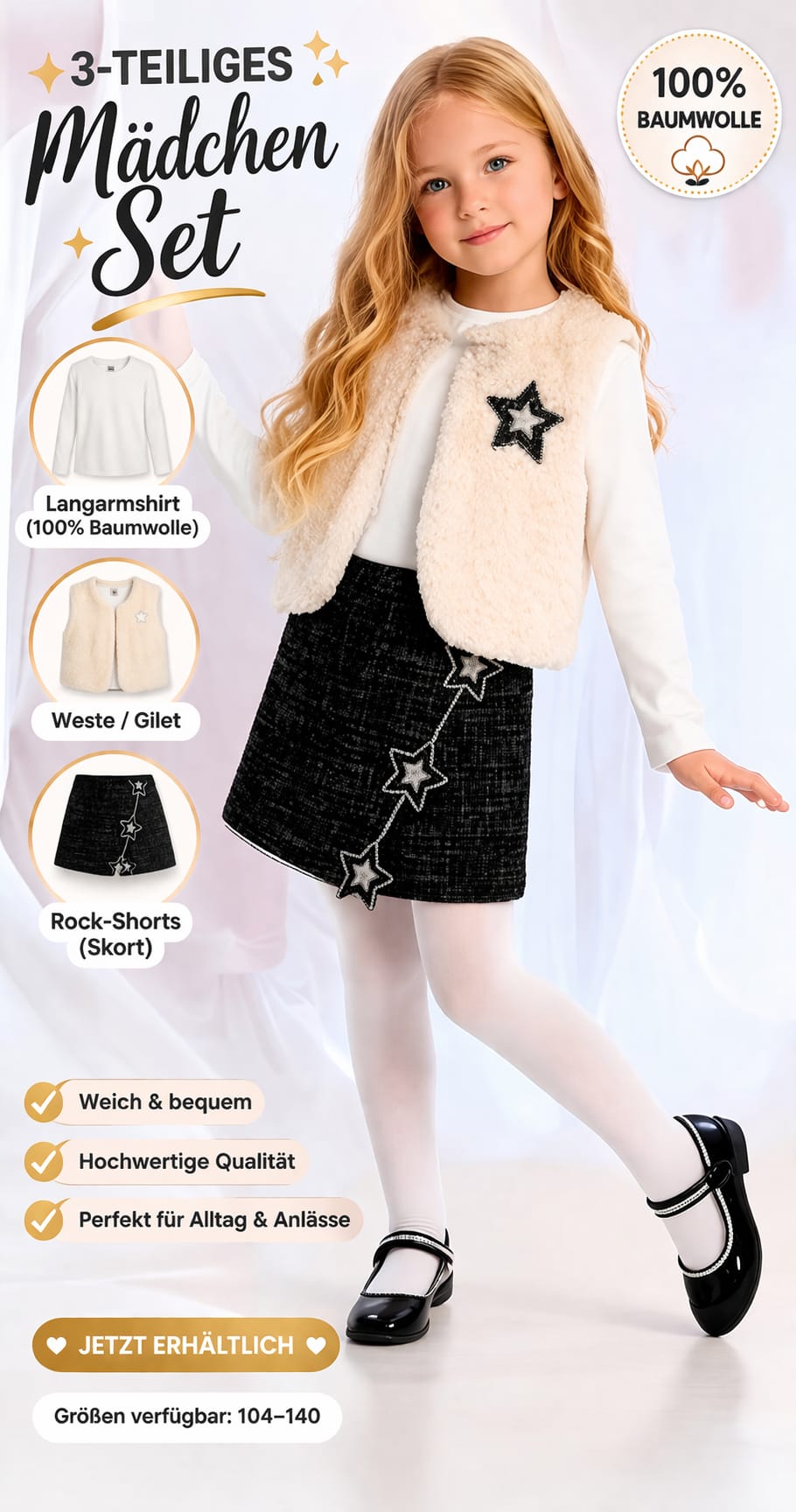 3-teiliges Mädchen-Set