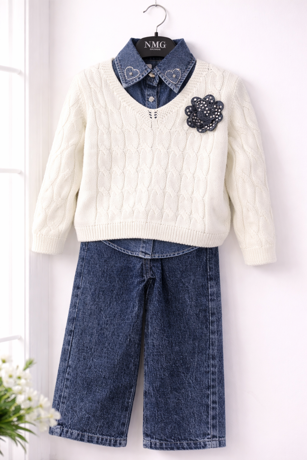 Elegantes Mädchen-Outfit – 3 teilig 