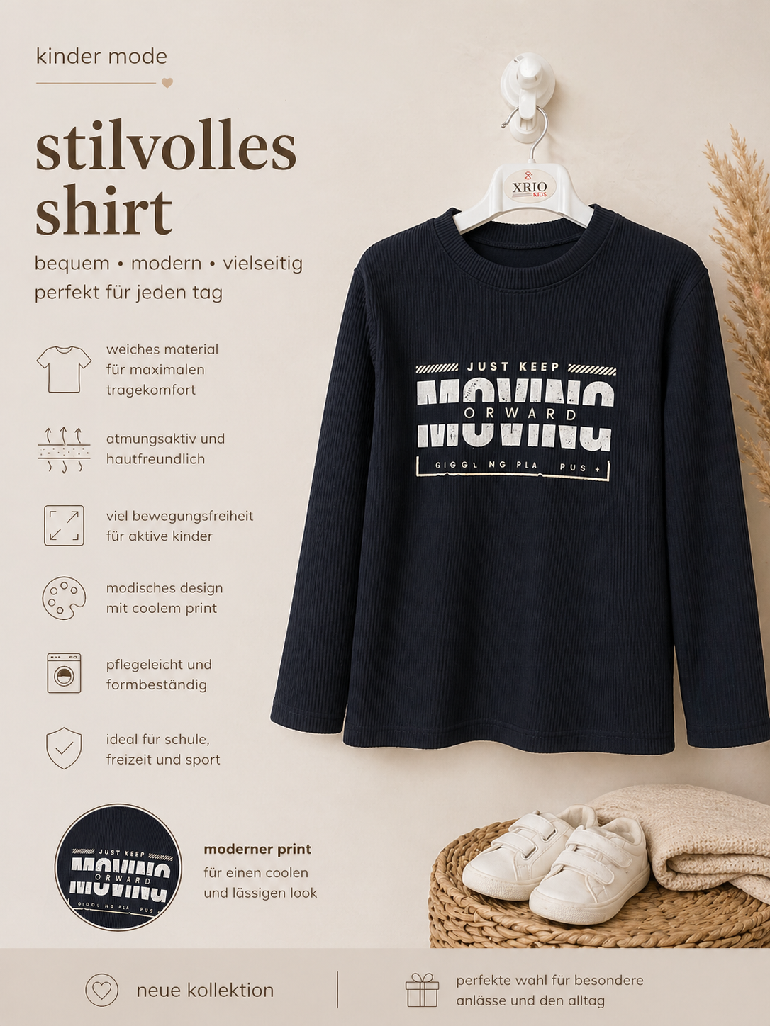 Elegantes 4-teiliges Outfit – Moderner Stil mit edlen Details