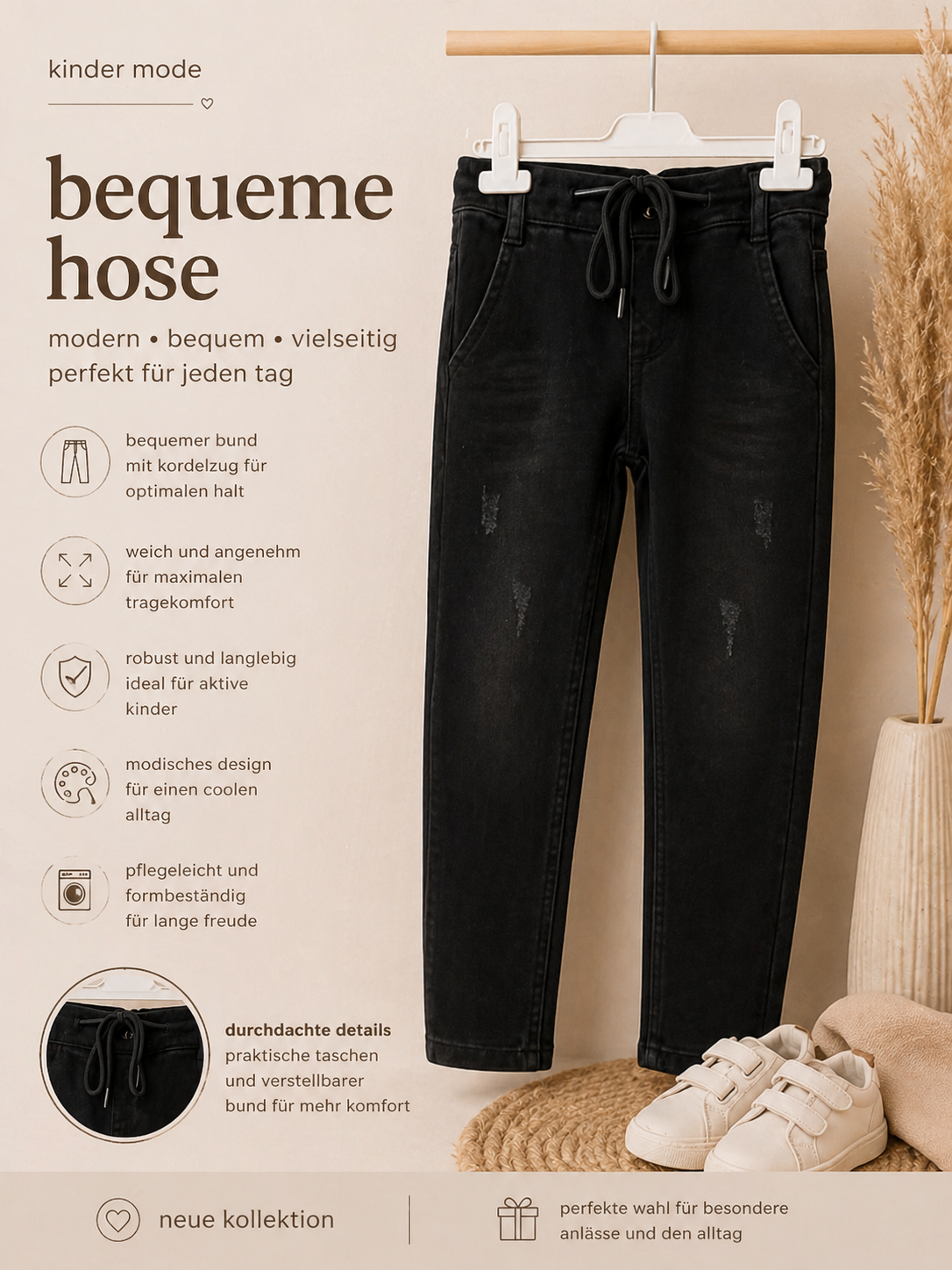 Elegantes 4-teiliges Outfit – Moderner Stil mit edlen Details